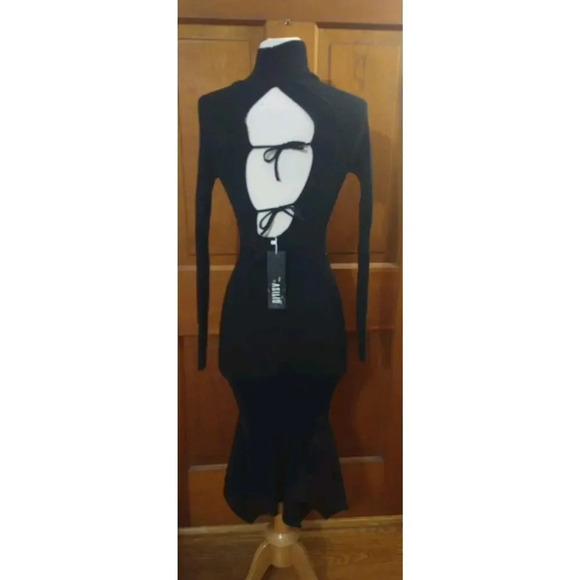 Asilio The Fortress Dress New Cutout Long Sleeve High Neck Sheath Sz 4 Revolve - Picture 5 of 8